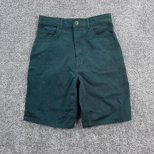 NWT Vintage Y2K Route 66 Denim Shorts Women's 16 Green Loose Fit Jorts Baggy Leg